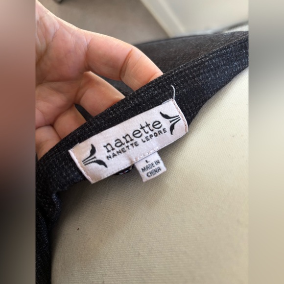 Nanette Lepore Dark Gray Cropped Pants - Picture 6 of 6